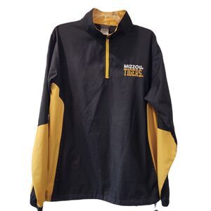 Missouri Tigers 1/4 Zip‎ Knights Apparel Windbreaker Long Sleeve Men's M (38/40)